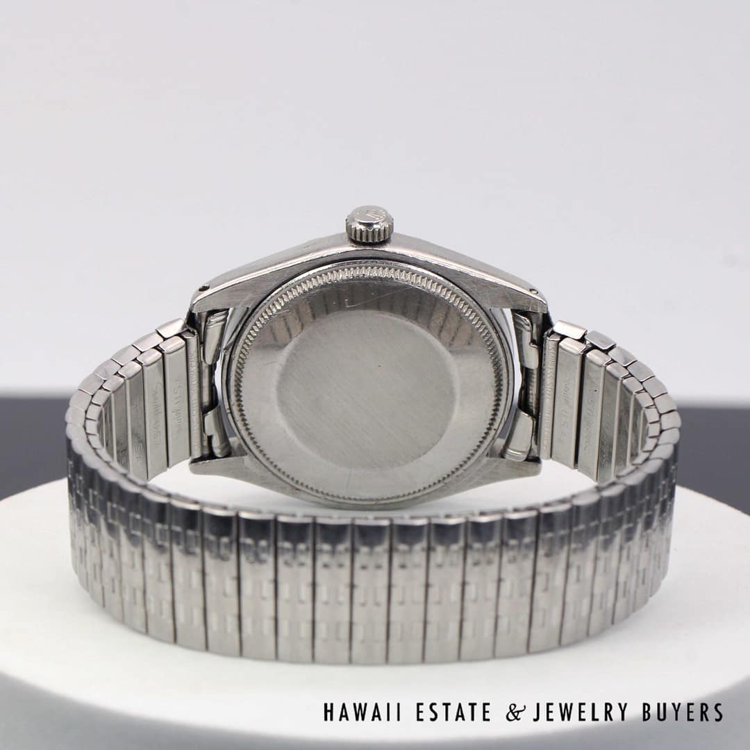 Rolex 34mm Oyster Perpetual Watch Ref 5552 w/ Stretch Band - Image 5