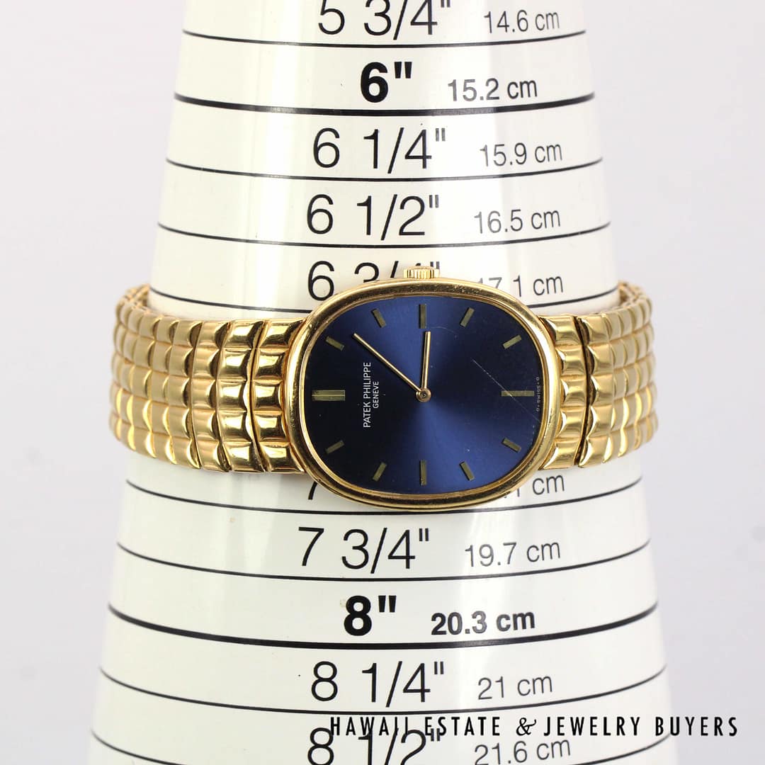 Patek Philippe 3848 Golden Ellipse Gents 18K Yellow Gold Watch Circa 1998 - Image 12