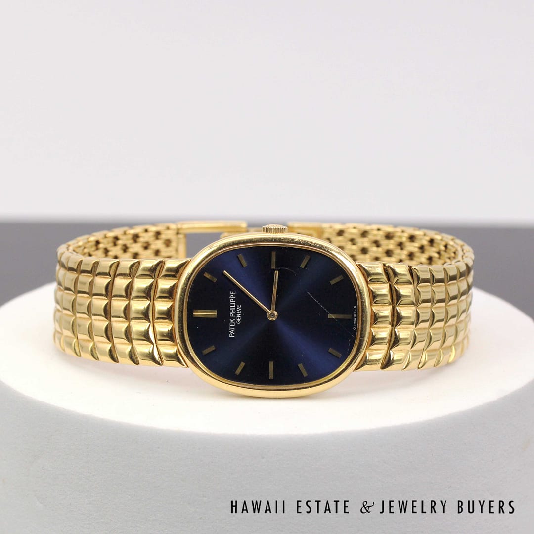 Patek Philippe 3848 Golden Ellipse Gents 18K Yellow Gold Watch Circa 1998 - Image 2