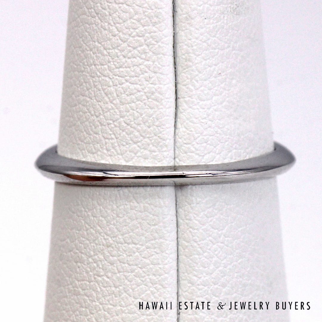 GIA 1CT Round Brilliant Natural Diamond Platinum Engagement Ring Sz 7 - Image 7