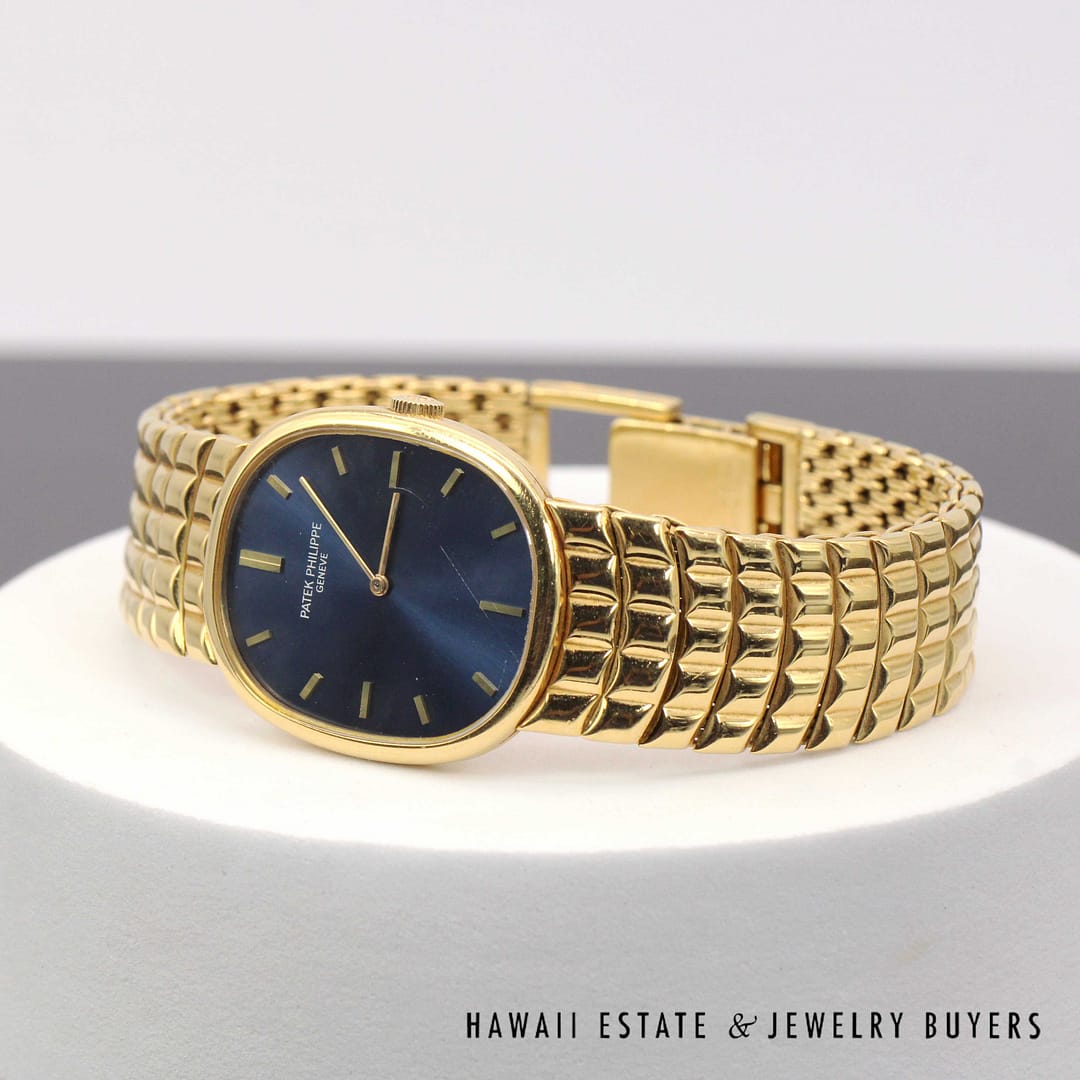 Patek Philippe 3848 Golden Ellipse Gents 18K Yellow Gold Watch Circa 1998 - Image 3