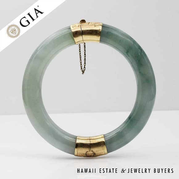 福袋セール 6.3g 20KYG Type A Green Jade 14x9mm Oval Ring Size 7 ピアス