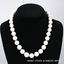 South Sea Pearl Strand Graduating 11.5-14mm Necklace 18", 87.7g,