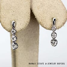 0.45ctw Diamond I1/GH 14K White Gold Earrings