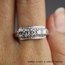 1CTW Diamond 14K Yellow Gold Wedding Band Size 6.5