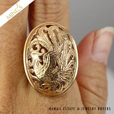MING'S PHOENIX RING 9.1g 14K YELLOW GOLD SIZE 9.5 (JR011822-09)