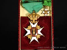 VINTAGE "ROYAL ORDER OF THE VASA" SWEDISH CHIVALRY MEDALS SET OF TWO *RARE*