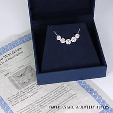 2.38ctw Diamond 14K White Gold Necklace, 18in Length, 6.5g