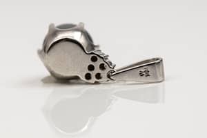 6.8g 18KWG 11mm TAHITIAN PEARL AND 0.25ctw VS/H DIAMOND PENDANT - Image 4