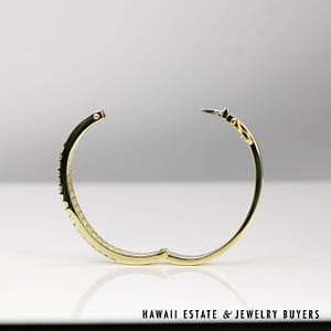 5ctw Princess Cut Diamond 18k Yellow Gold Bracelet Size 6.25 - Image 2