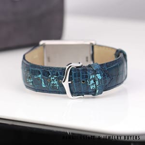 Cartier Stainless Steel Limited Edition Basculante Reverso Mecanique Strap Watch Ref 2390 with Box - Image 2