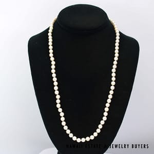 Mikimoto 6-6.5mm Cultured Pearl Strand Knotted 24"