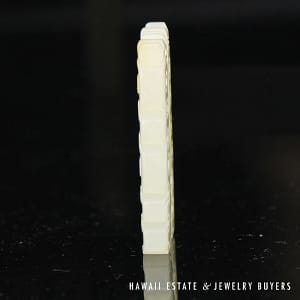 Antique Qing Era Mutton Fat Jade Double-Sided "Happiness" Carving (Pendant Optional) - Image 7
