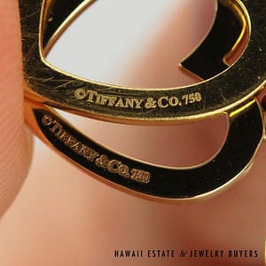 Tiffany & Co 18K Yellow Gold Heart Bracelet and Necklace Set with Pouch #3121-03 - Image 7