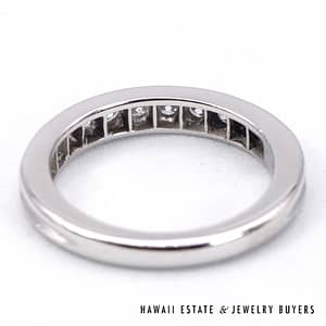 Tiffany & Co Plat 0.45ctw Diamond Anniversary Ring Size 5 - Image 6