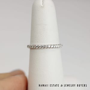 0.45ctw VS/G Diamond Anniversary Band 18k White Gold Size 6.75, 1.9g - Image 2