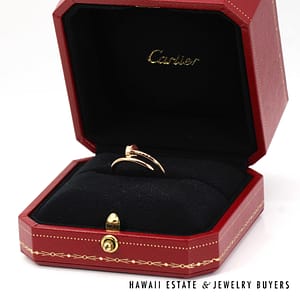 Cartier Juste UN Clou 18K Rose Gold Ring Size 52 With Box and Documents - Image 9