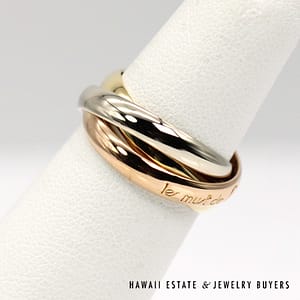 Cartier Les Must De Trinity Ring Size 51 With Box - Image 5