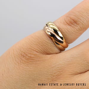 Cartier Les Must De Trinity Ring Size 51 With Box - Image 7