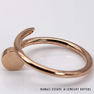 Cartier Juste UN Clou 18K Rose Gold Ring Size 52 With Box and Documents - Image 7
