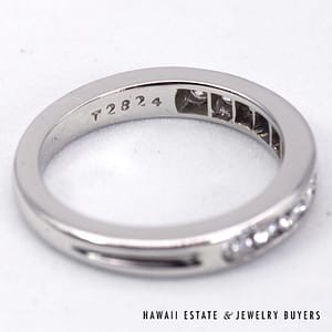 Tiffany & Co Plat 0.45ctw Diamond Anniversary Ring Size 5 - Image 8
