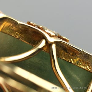 GIA CERTIFIED GRADE TYPE A NATURAL JADEITE JADE BANGLE 10.5-11MM GREEN BROWN - Image 3
