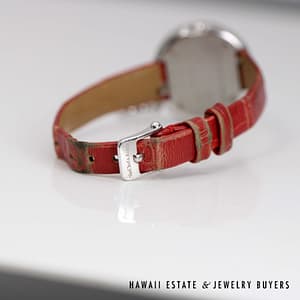 Van Cleef & Arpels 18k White Gold Watch with Diamond Bezel & Charm Model HH50017 - Image 12