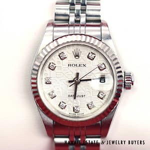 Rolex Stainless Steel Ladies Silver Jubilee w. Diamonds Ref R7917441JB6251