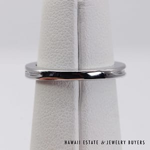 Tiffany & Co Plat 0.45ctw Diamond Anniversary Ring Size 5 - Image 5