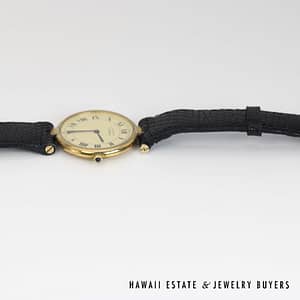 Must De Cartier Vermeil Watch Round Dial & Roman Numerals - Image 12