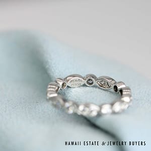 Tiffany & Co 0.60ctw Diamond Platinum Jazz Ring Size 4.5, 3.4g - Image 2