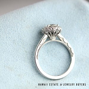 Tacori 1.10ct RB Diamond Engagement Ring Size 7 w/ Box and Papers