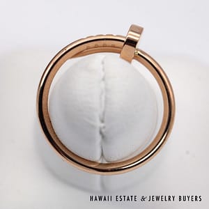 Cartier Juste UN Clou 18K Rose Gold Ring Size 52 With Box and Documents - Image 6
