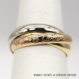 Cartier Les Must De Trinity Ring Size 51 With Box - Image 3