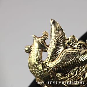 Ming's 14K Yellow Gold Phoenix Brooch Or Pendant - Image 6