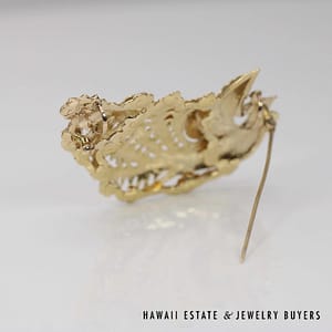 Ming's 14K Yellow Gold Phoenix Brooch Or Pendant - Image 8