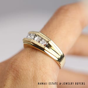0.45ctw Diamond Ring 14k Yellow Gold Gents Size 10.5, 7.4g - Image 2