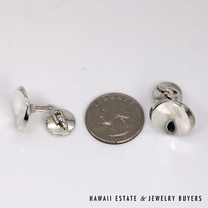 Georg Jensen Sterling Silver Cuff Links #022824-02 - Image 3