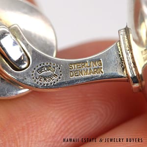 Georg Jensen Sterling Silver Cuff Links #022824-02 - Image 5