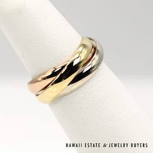 Cartier Les Must De Trinity Ring Size 51 With Box - Image 4