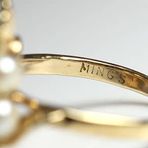 Ming's Hawaii Twin Jade Ball Pearl Ring - Image 3