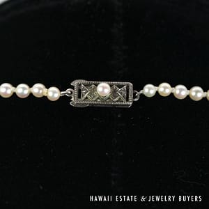 Mikimoto 3-7mm Graduated Cultured Pearl Knotted Strand Necklace 21" - Image 2
