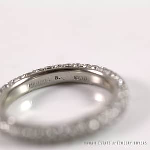 Michael B. Diamond Paris 3 sided diamond Pave Rings - Image 3