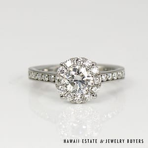 Platinum and I/VS2 Diamond Ring SIZE 6 #2789-01 - Image 6