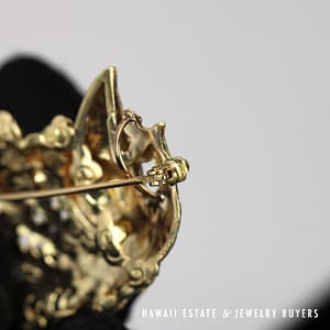 Ming's 14K Yellow Gold Phoenix Brooch Or Pendant - Image 4