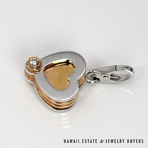 Cartier 18K Two-Tone Gold Four Leaf Clover Mobile Charm Pendant w/ Box #3121-04 - Image 6