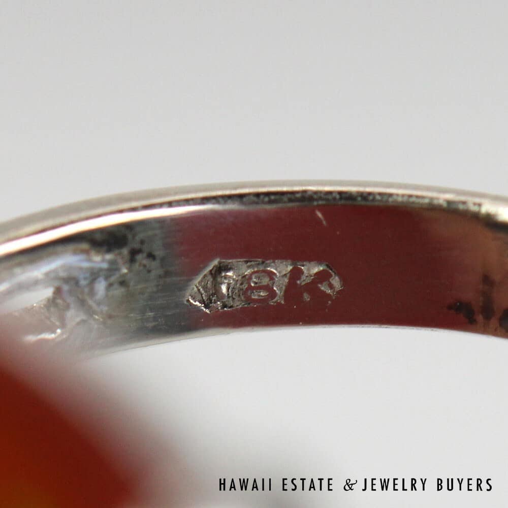 1920s 14K White Gold & Old European Diamond Engagement Ring SIZE 4.5 #2809-01 - Image 9