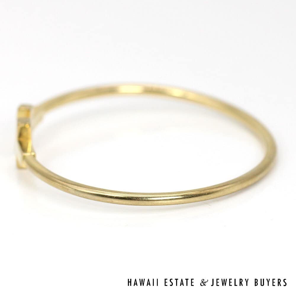 Tiffany & Co 18K Yellow Gold Tiffany T Wire Bracelet SIZE 5.75 w/ Pouch #2679-04 - Image 6