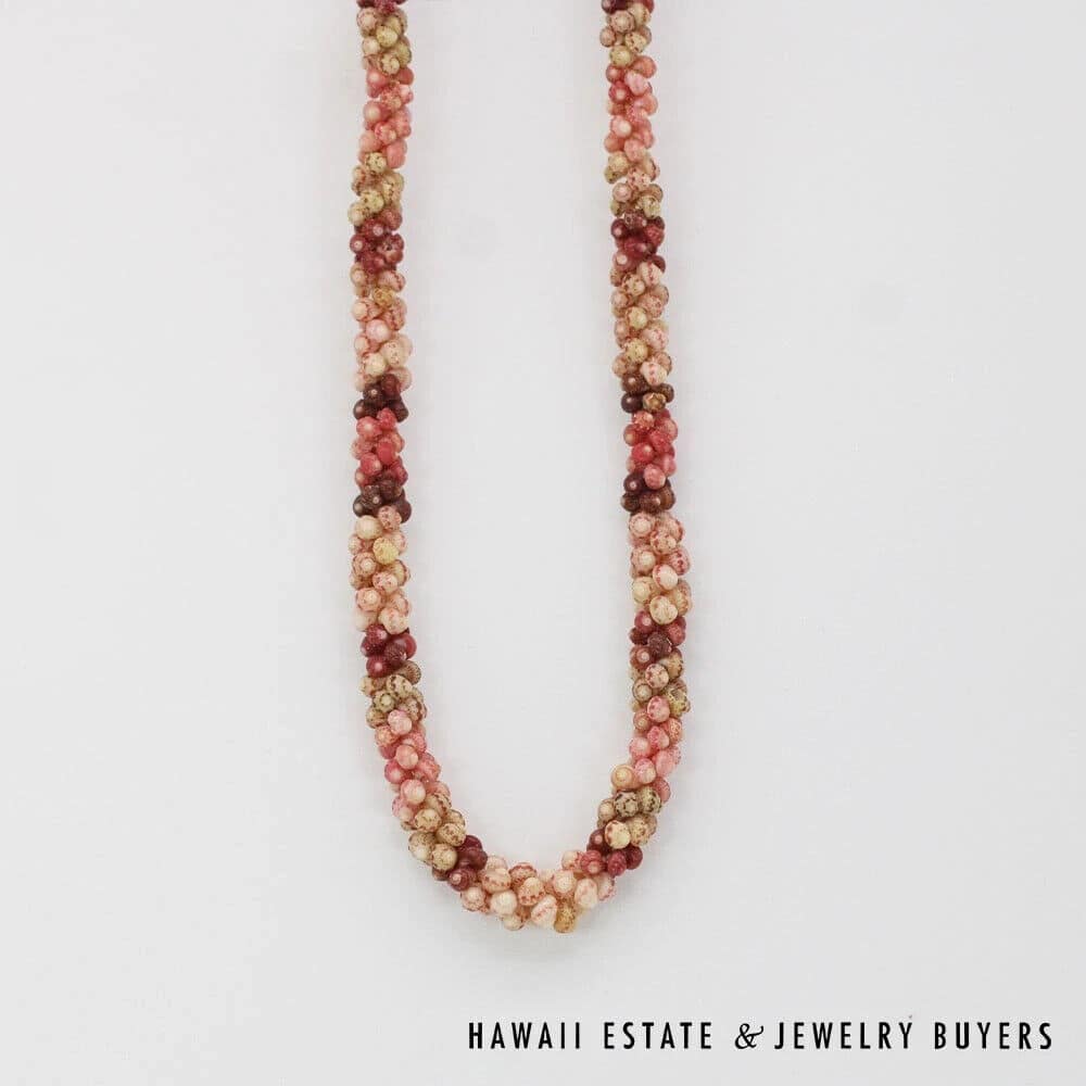 Ni'ihau Shell Choker Necklace and Earring Set: Kahelelani 18 inches #070621-01 - Image 6