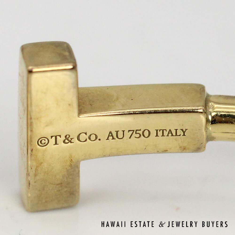 Tiffany & Co 18K Yellow Gold Tiffany T Wire Bracelet SIZE 5.75 w/ Pouch #2679-04 - Image 11